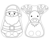 Cardboard Christmas Finger Puppets Pack of 30 - Educational Vantage