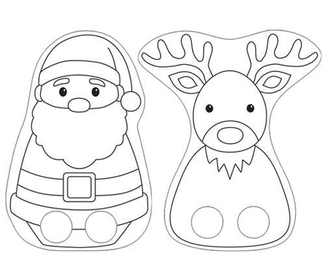 Cardboard Christmas Finger Puppets Pack of 30 - Educational Vantage