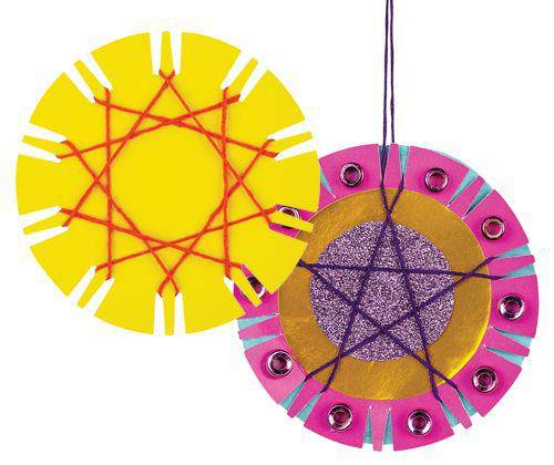 Cardboard Weaving Maths Bauble Pack of 24 - Educational Vantage