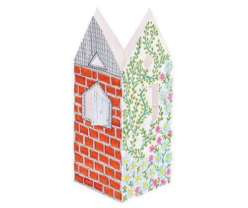 Pre-cut Cardboard House 18.2 x 30cm Pack of 10 - Educational Vantage