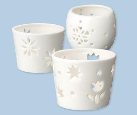 Ceramic Tea Light Holders Pack of 3 - Educational Vantage