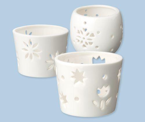 Ceramic Tea Light Holders Pack of 3 - Educational Vantage