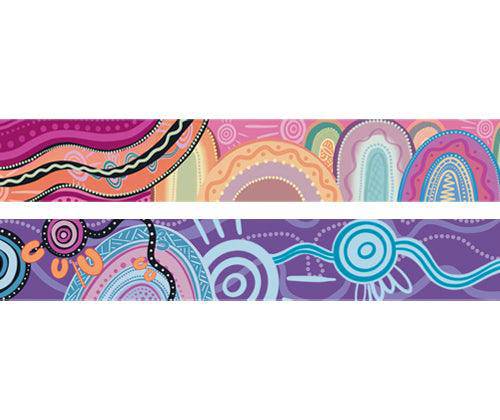 Classroom Borders Indigenous Designs Pack of 12 - Educational Vantage