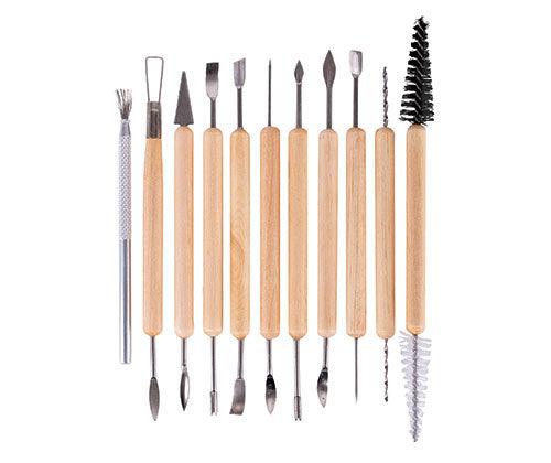 Clay Modelling Clean Up Tool Kit Pack of 11 - Educational Vantage