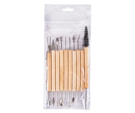 Clay Modelling Clean Up Tool Kit Pack of 11 - Educational Vantage