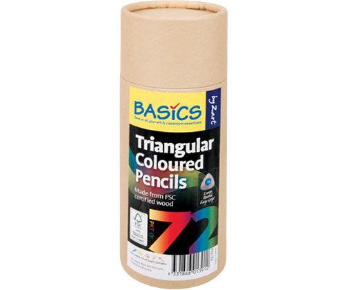 Zart Basics Triangular Coloured Pencils - Educational Vantage