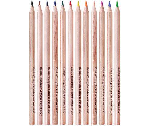 Zart Basics Triangular Coloured Pencils - Educational Vantage