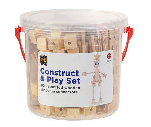 Natural Construct & Play Jar 300 Pieces - Educational Vantage