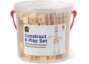 Natural Construct & Play Jar 300 Pieces - Educational Vantage