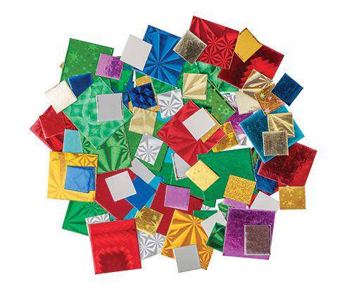 Mosaic Squares Metallic 1 to 2cm Pack of 5000 - Educational Vantage