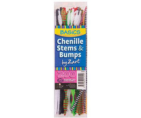 Basics Chenille Stems and Bumps 30cm Pack of 200 - Educational Vantage