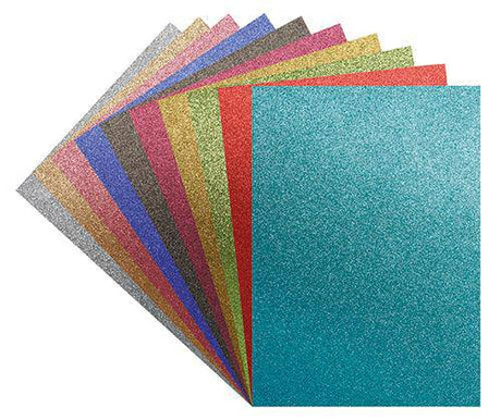 Glitter Iron-On Sheets Coloured A4 Pack of 10 - Educational Vantage