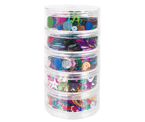 Stackables Sequins Assorted 100g - Educational Vantage