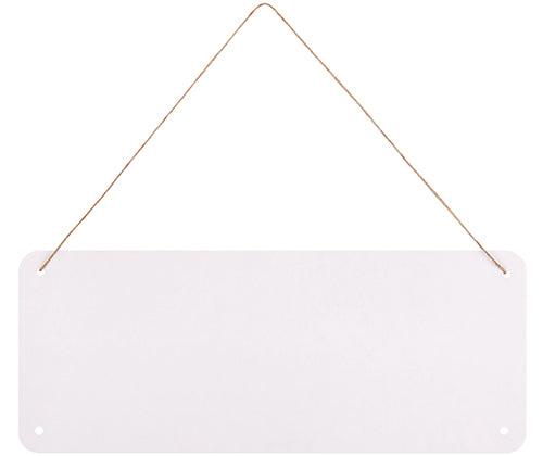 Hanging Signage Board White and Kraft - Educational Vantage