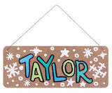 Hanging Signage Board White and Kraft - Educational Vantage