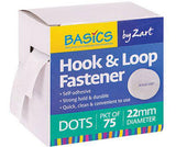 Hook and Loop Fastener Dots Pack of 75 - Educational Vantage