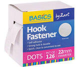 Hook Fastener Dots Only Pack of 126 - Educational Vantage