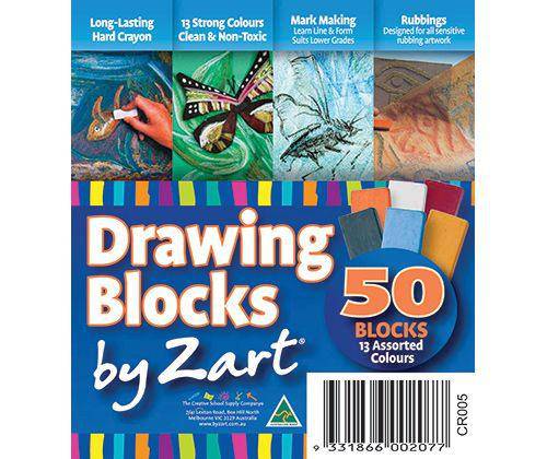 Zart Drawing Block Pack of 50 - Educational Vantage