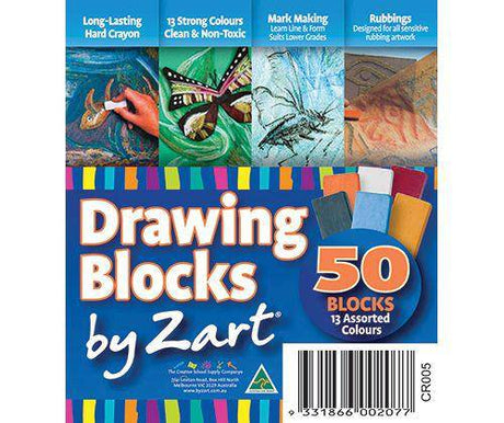 Zart Drawing Block Pack of 50 - Educational Vantage