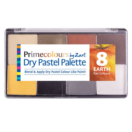 Pastels Palettes by Zart Earth Tones Pack of 8 - Educational Vantage