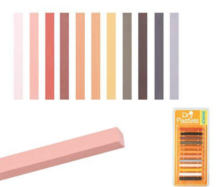 Soft Pastels Skin Tone Pack of 12 - Educational Vantage