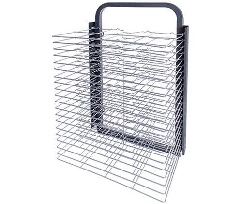 Wall Mountable Drying Rack with 20 Spring Loaded Shelves - Educational Vantage