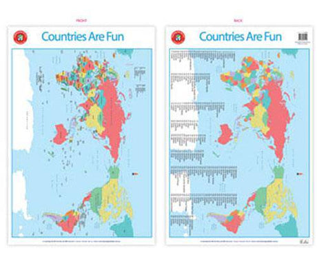 Countries Are Fun Poster - Educational Vantage