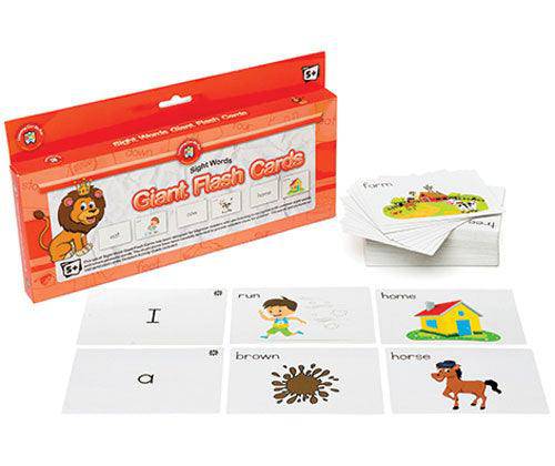 Sight Words Giant Flash Cards - Educational Vantage