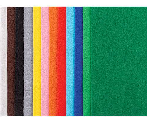 Felt Acrylic Coloured A4 Value Pack of 48 - Educational Vantage