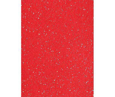 Felt Sheets Glitter Christmas A4 Pack of 10 - Educational Vantage