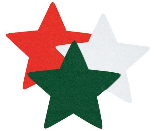 Felt Star Decorations Pack of 60 - Educational Vantage