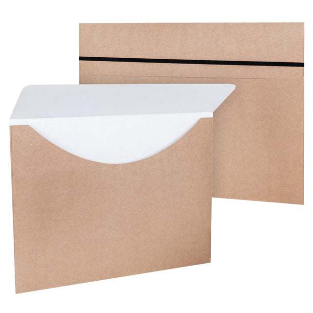 Kraft Cardboard A3 Art Folder with Elastic - Educational Vantage