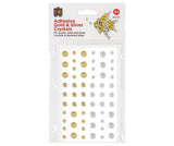 EC Adhesive Crystals Gold and Silver Pack of 60 - Educational Vantage