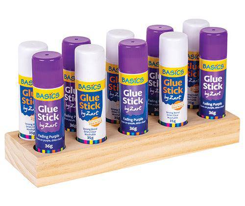 Glue Stick Wooden Holder - Educational Vantage