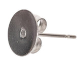 Earring Posts and Studs Stainless Steel 8mm Pack of 100 - Educational Vantage