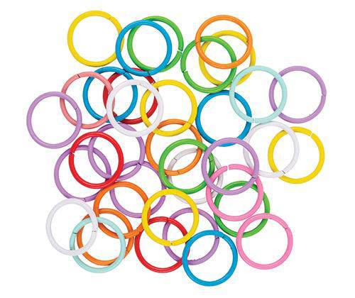 Jump Rings 10mm Coloured Pack of 200 - Educational Vantage