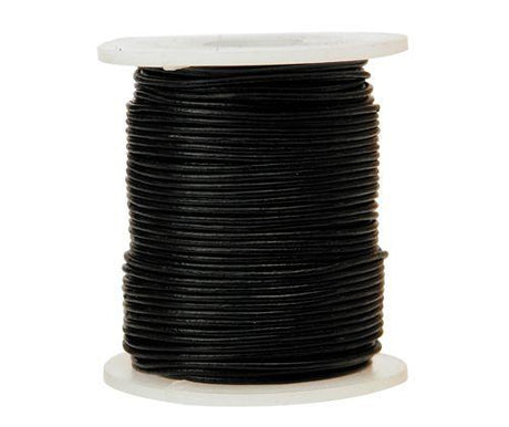 Leather Cord Black 1.5mm x 50m - Educational Vantage