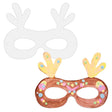 Cardboard Reindeer Face Card Mask Pack of 20 - Educational Vantage