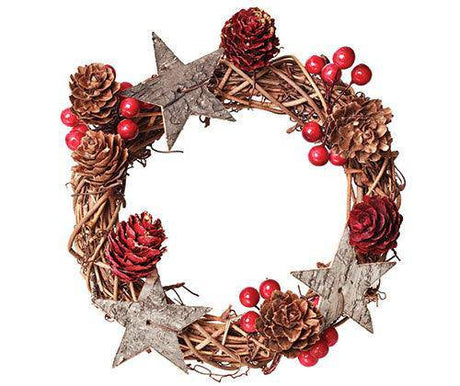 Natural Wreath 14cm Pack of 10 - Educational Vantage