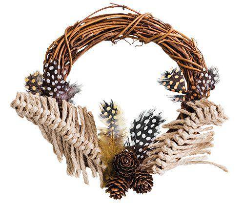 Natural Wreath 14cm Pack of 10 - Educational Vantage