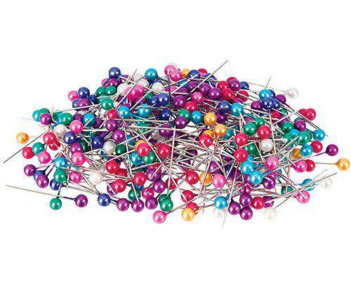 Pearl Pins Coloured 25mm Pack of 1000 - Educational Vantage