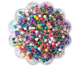 Pearl Pins Coloured 25mm Pack of 1000 - Educational Vantage