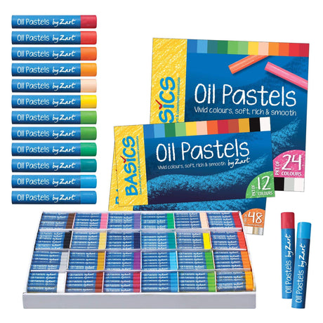 Zart Basics Large Oil Pastels - Educational Vantage