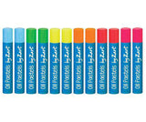 Basics Oil Pastels Fluorescent Colours Pack of 12 - Educational Vantage