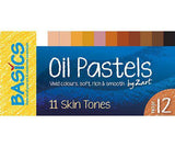 Basics Oil Pastels Skin Tone Colours Pack of 12 - Educational Vantage