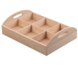 Wooden Tray 30.5 x 42.5cm with Compartments - Educational Vantage