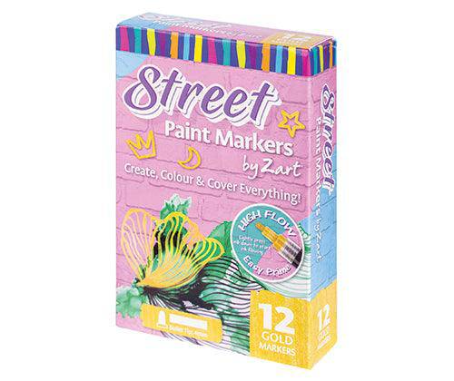 Street Paint Markers by Zart Pack of 12 - Educational Vantage