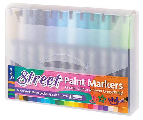 Street Paint Markers by Zart Pack of 24 - Educational Vantage