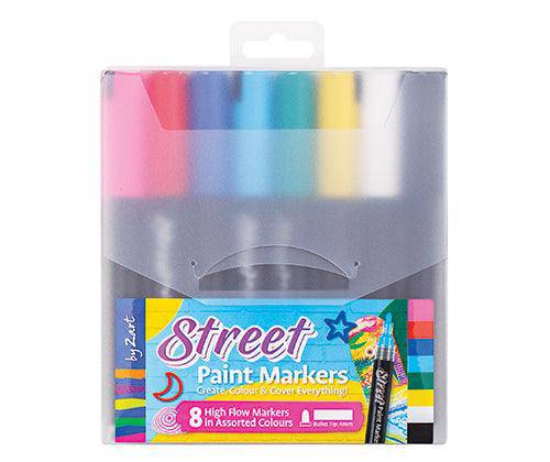 Street Paint Markers by Zart Pack of 8 - Educational Vantage