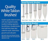 Zart Dynamic Taklon Round Brushes - Educational Vantage